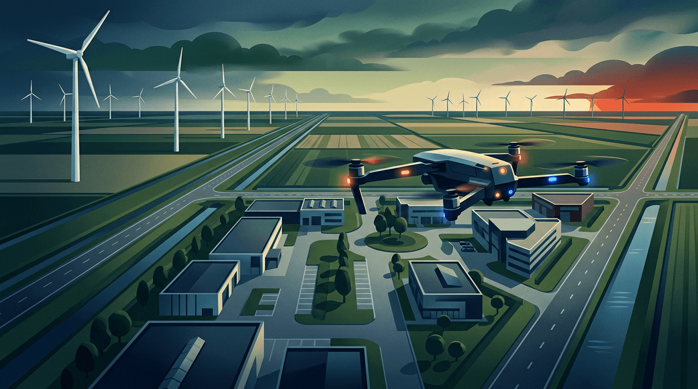 Flevoland Voorop in Bedrijfsbeveiliging: Drones Bieden Sneller Overzicht en Meer Veiligheid